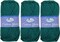 Threadart 100% Pure Cotton Crochet Yarn Size 4 | 50 gram Skeins | Worsted Medium | 85 yds per Skein | 30 Colors Available | Singles, 3 Packs, 6 Packs
